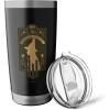 imageWicked Elphaba Thropp Floral Silhouette Stainless Steel Insulated TumblerBlack