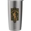imageWicked Elphaba Thropp Floral Silhouette Stainless Steel Insulated TumblerBrushed Steel