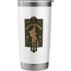 imageWicked Elphaba Thropp Floral Silhouette Stainless Steel Insulated TumblerWhite