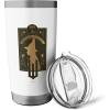 imageWicked Elphaba Thropp Floral Silhouette Stainless Steel Insulated TumblerWhite