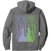 imageWicked For Good Forever My Friend Silhouettes Front ampamp Back Pullover HoodieAsphalt Grey