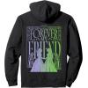 imageWicked For Good Forever My Friend Silhouettes Front ampamp Back Pullover HoodieBlack