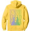 imageWicked For Good Forever My Friend Silhouettes Front ampamp Back Pullover HoodieLemon Yellow