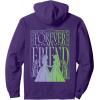 imageWicked For Good Forever My Friend Silhouettes Front ampamp Back Pullover HoodiePurple