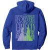 imageWicked For Good Forever My Friend Silhouettes Front ampamp Back Pullover HoodieRoyal Blue
