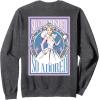 imageWicked For Good We Believe in Glinda Front ampamp Black SweatshirtDark Heather Grey