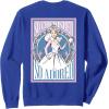imageWicked For Good We Believe in Glinda Front ampamp Black SweatshirtRoyal Blue