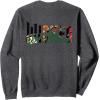 imageWicked For Good Wicked Witch Torn Poster Front And Back SweatshirtDark Heather Grey