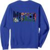 imageWicked For Good Wicked Witch Torn Poster Front And Back SweatshirtRoyal Blue