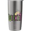 imageWicked Logo Glinda Daydreaming Playful Cartoon Style Stainless Steel Insulated TumblerBrushed Steel