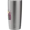 imageWicked Logo Glinda Daydreaming Playful Cartoon Style Stainless Steel Insulated TumblerBrushed Steel