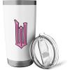 imageWicked Logo Glinda Daydreaming Playful Cartoon Style Stainless Steel Insulated TumblerWhite