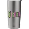 imageWicked Logo Pink And Green Playful Cartoon Style Stainless Steel Insulated TumblerBrushed Steel