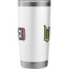 imageWicked Logo Pink And Green Playful Cartoon Style Stainless Steel Insulated TumblerWhite