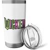 imageWicked Logo Pink And Green Playful Cartoon Style Stainless Steel Insulated TumblerWhite