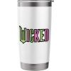 imageWicked Logo Pink And Green Playful Cartoon Style Stainless Steel Insulated TumblerWhite