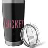 imageWicked Movie Logo Glinda Pink And Gold Stainless Steel Insulated TumblerBlack