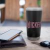 imageWicked Movie Logo Glinda Pink And Gold Stainless Steel Insulated TumblerBlack