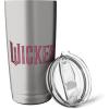 imageWicked Movie Logo Glinda Pink And Gold Stainless Steel Insulated TumblerBrushed Steel