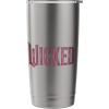 imageWicked Movie Logo Glinda Pink And Gold Stainless Steel Insulated TumblerBrushed Steel