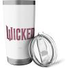 imageWicked Movie Logo Glinda Pink And Gold Stainless Steel Insulated TumblerWhite