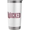imageWicked Movie Logo Glinda Pink And Gold Stainless Steel Insulated TumblerWhite