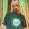 imageWomens The Witch is Watching Oversized TeeGreen