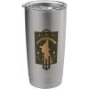imageWicked Elphaba Thropp Floral Silhouette Stainless Steel Insulated TumblerBrushed Steel