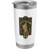 imageWicked Elphaba Thropp Floral Silhouette Stainless Steel Insulated TumblerWhite