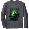 imageWicked For Good Elphaba Twirl in the Forest Long Sleeve TShirtDark Heather Grey