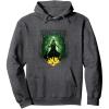 imageWicked For Good Elphaba Walk Through Oz Pullover HoodieDark Heather Grey