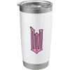 imageWicked Logo Glinda Daydreaming Playful Cartoon Style Stainless Steel Insulated TumblerWhite