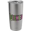 imageWicked Logo Pink And Green Playful Cartoon Style Stainless Steel Insulated TumblerBrushed Steel