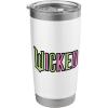 imageWicked Logo Pink And Green Playful Cartoon Style Stainless Steel Insulated TumblerWhite
