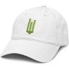 imageWicked Movie Green W Logo Black Adjustable Puff Embroidered Baseball HatWhite