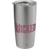 imageWicked Movie Logo Glinda Pink And Gold Stainless Steel Insulated TumblerBrushed Steel