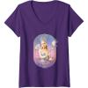 imageWomens Wicked For Good Glinda Sparkling Wand VNeck TShirtPurple