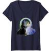 imageWomens Wicked For Good Glinda and Elphaba Friends Forever Changed VNeck TShirtNavy Blue