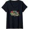 imageWomens Wicked For Good I Feel Wicked VNeck TShirtBlack
