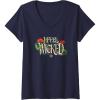 imageWomens Wicked For Good I Feel Wicked VNeck TShirtNavy Blue
