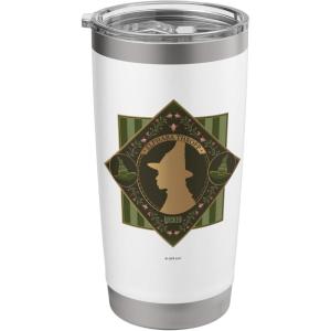 imageWicked Elphaba Enchanted Brooms Silhouette Stainless Steel Insulated TumblerWhite