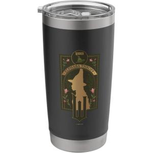 imageWicked Elphaba Thropp Floral Silhouette Stainless Steel Insulated TumblerBlack