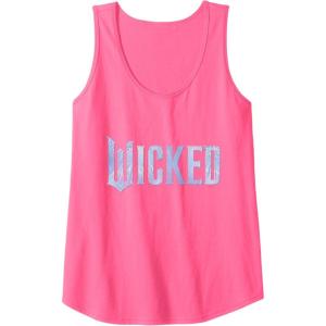 imageWicked For Good Bubble Shimmer Logo Tank TopNeon Pink
