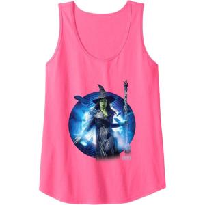 imageWicked For Good Elphaba Power Pose Tank TopNeon Pink