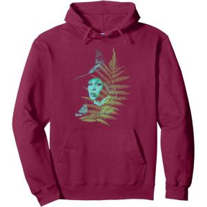 imageWicked For Good Elphaba Striking Portrait Pullover HoodieBurgundy
