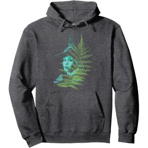imageWicked For Good Elphaba Striking Portrait Pullover HoodieDark Heather Grey