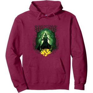 imageWicked For Good Elphaba Walk Through Oz Pullover HoodieBurgundy