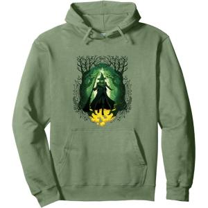 imageWicked For Good Elphaba Walk Through Oz Pullover HoodieSage Green