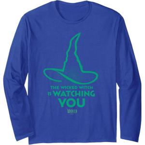 imageWicked For Good Elphaba Watchful Hat Long Sleeve TShirtRoyal Blue