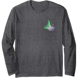 imageWicked For Good Face to Face Front ampamp Back Long Sleeve TShirtDark Heather Grey